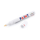 Caneta de rejunte Rinova, corpo branco com ponta aplicadora, sobre fundo branco